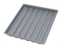 KRYDDFACK GRÅ PLAST 50CM TBX  500X50X474