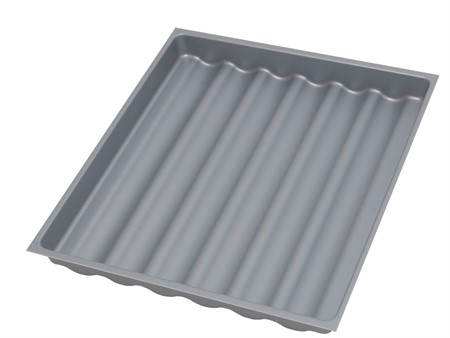 KRYDDFACK GRÅ PLAST 50CM TBX  500X50X474
