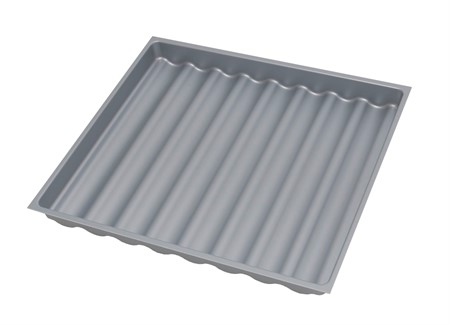 KRYDDFACK GRÅ PLAST 60CM TBX  600X50X474